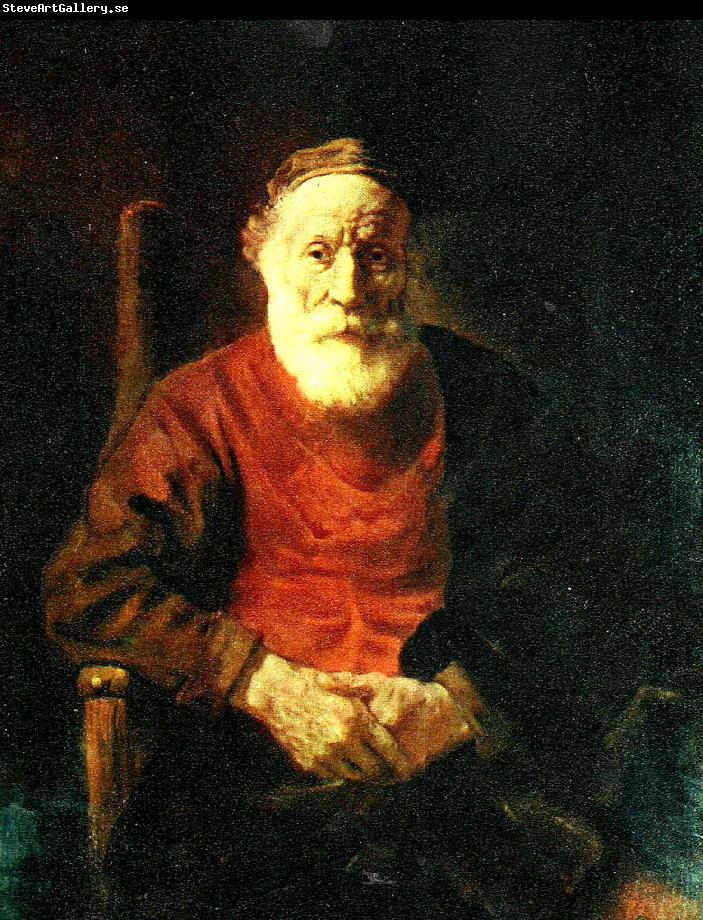 REMBRANDT Harmenszoon van Rijn portratt av gammal man